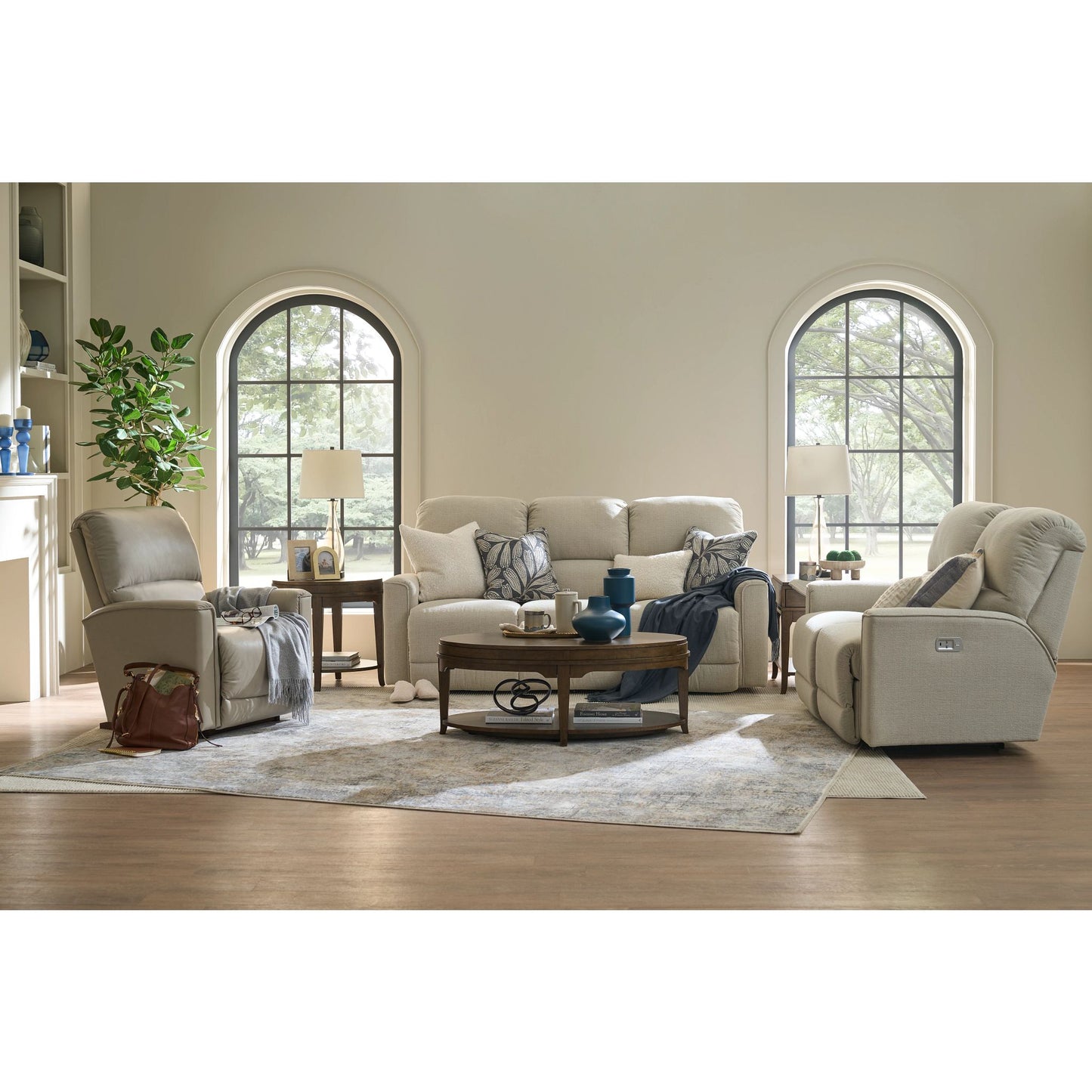Cade Reclining Sofa — Ross Linen — view 44