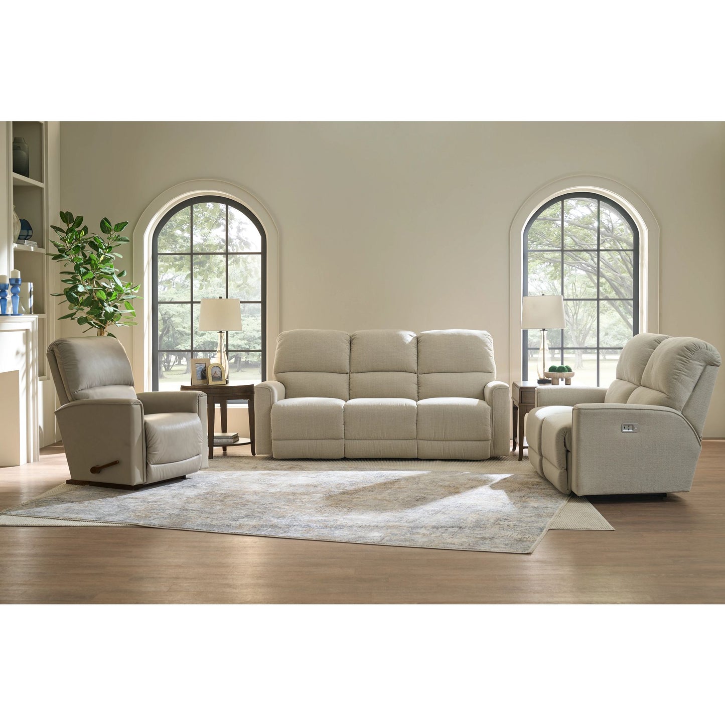 Cade Reclining Sofa — Ross Linen — view 45
