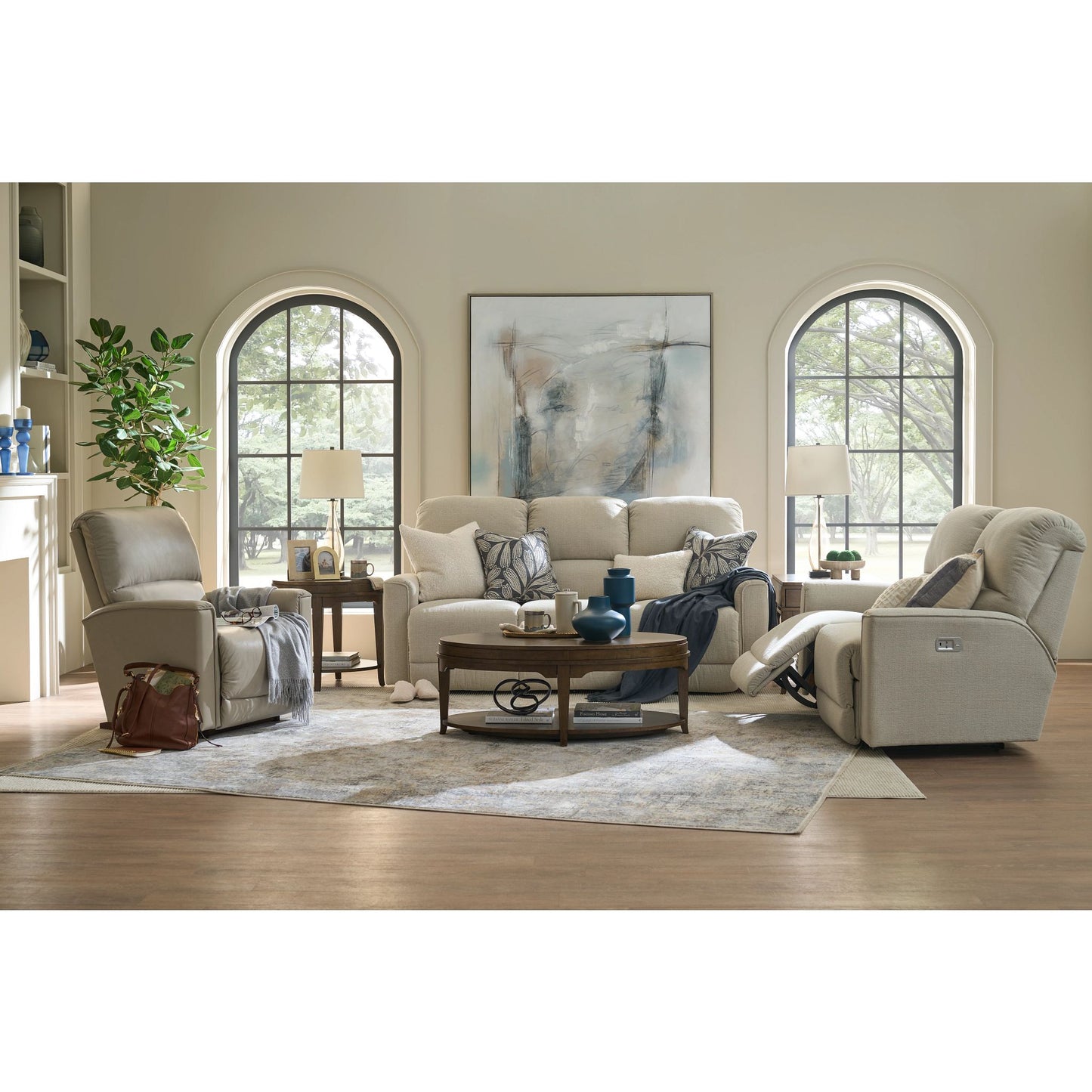 Cade Reclining Sofa — Ross Linen — view 46