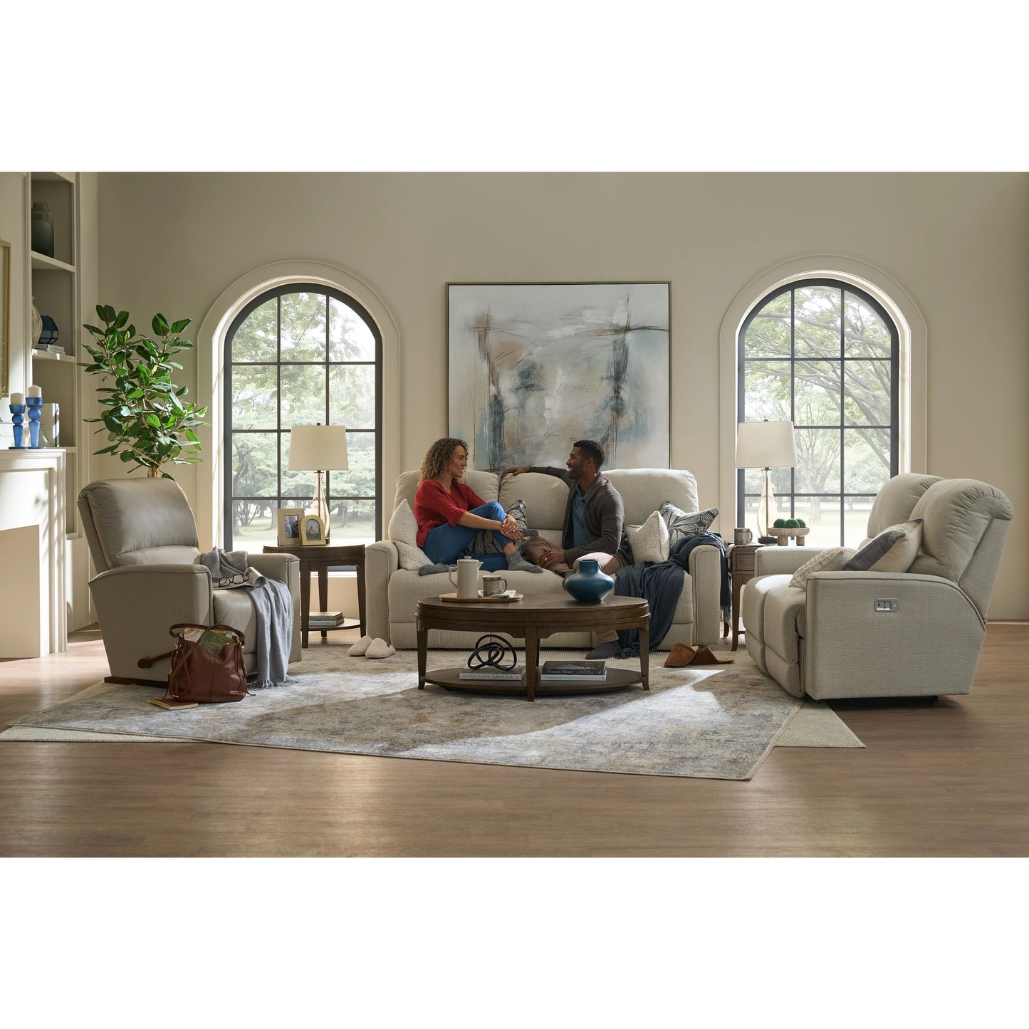 Cade Reclining Sofa — Ross Linen — view 16