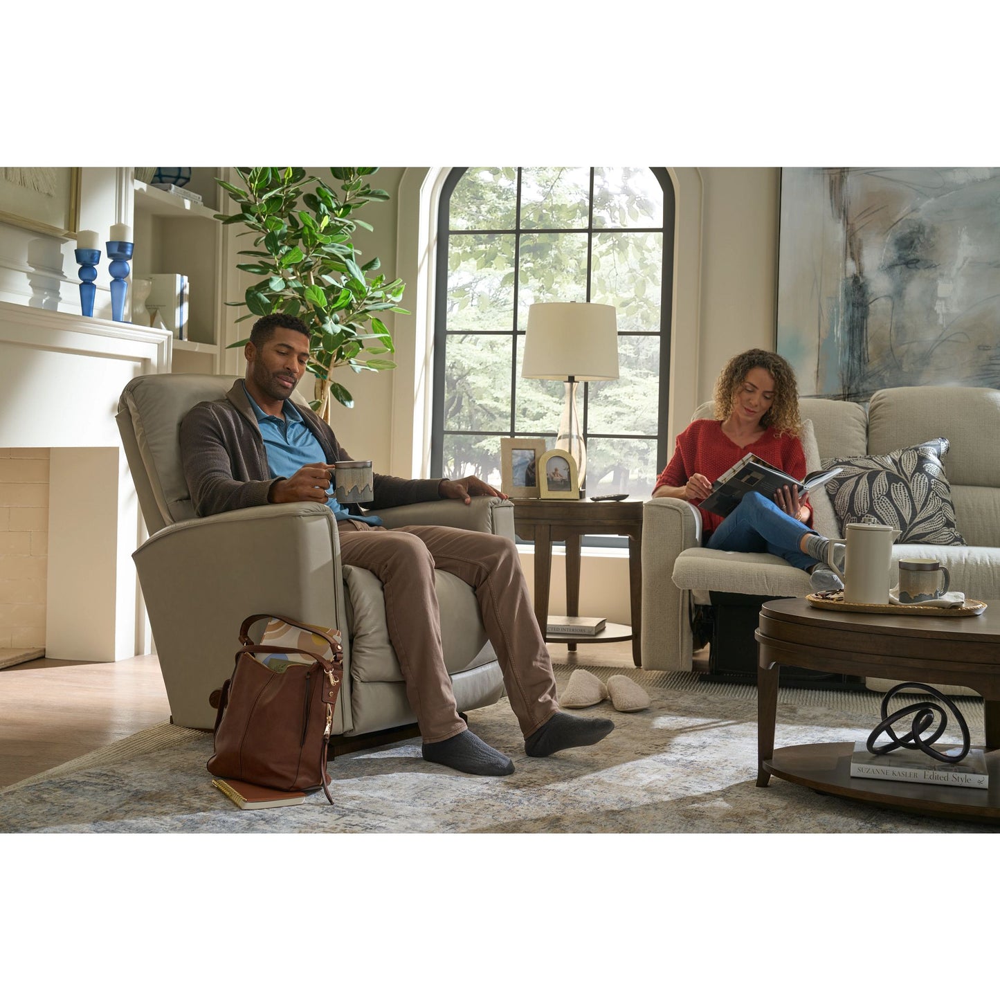 Cade Reclining Sofa — Ross Linen — view 19