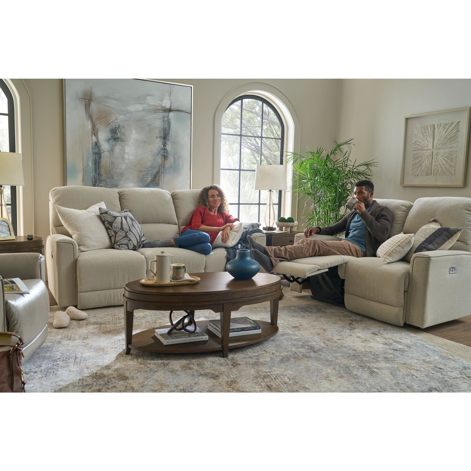 Cade Reclining Sofa — Ross Linen — view 28