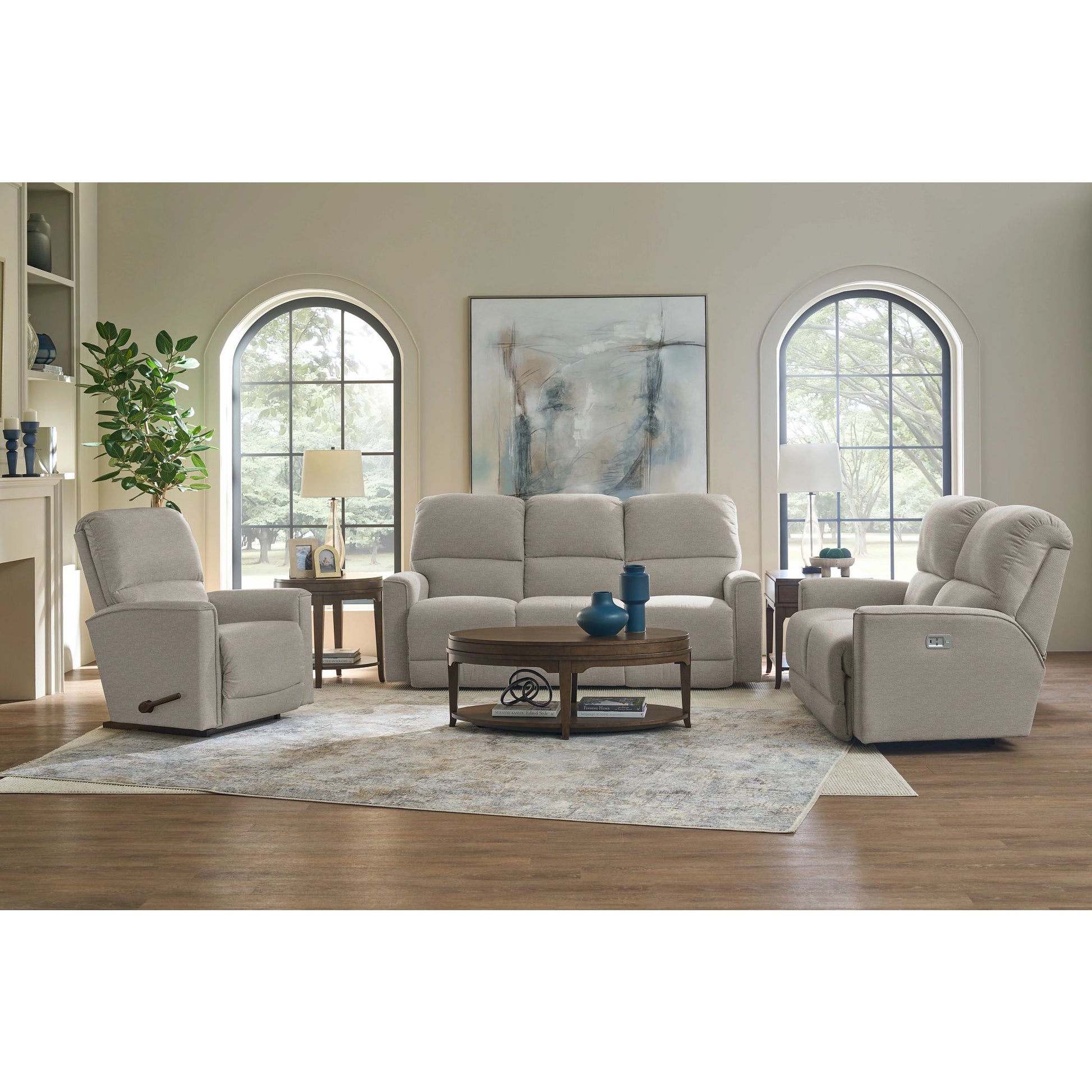 Cade Reclining Sofa — i-Beverley Mineral — view 6