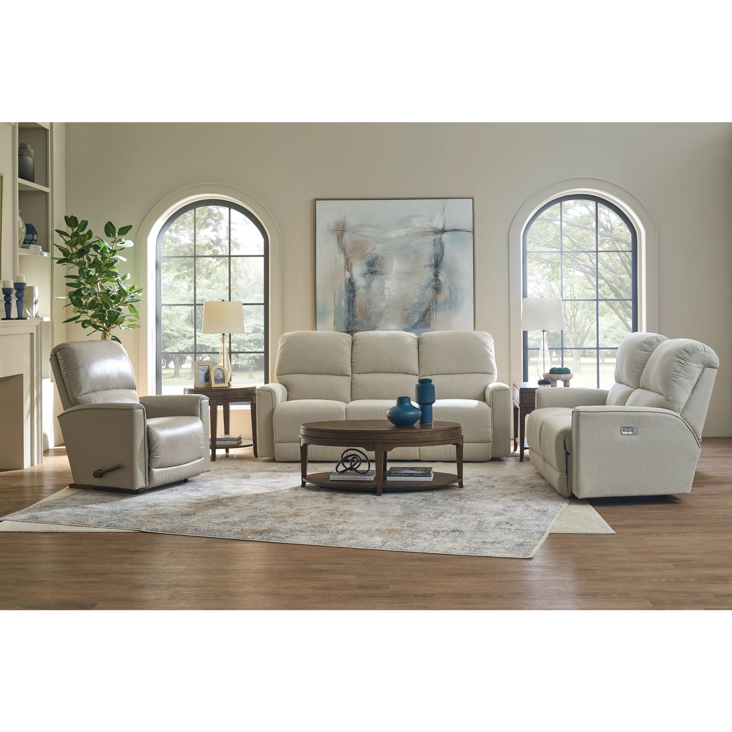 Cade Reclining Sofa — Ross Linen — view 48