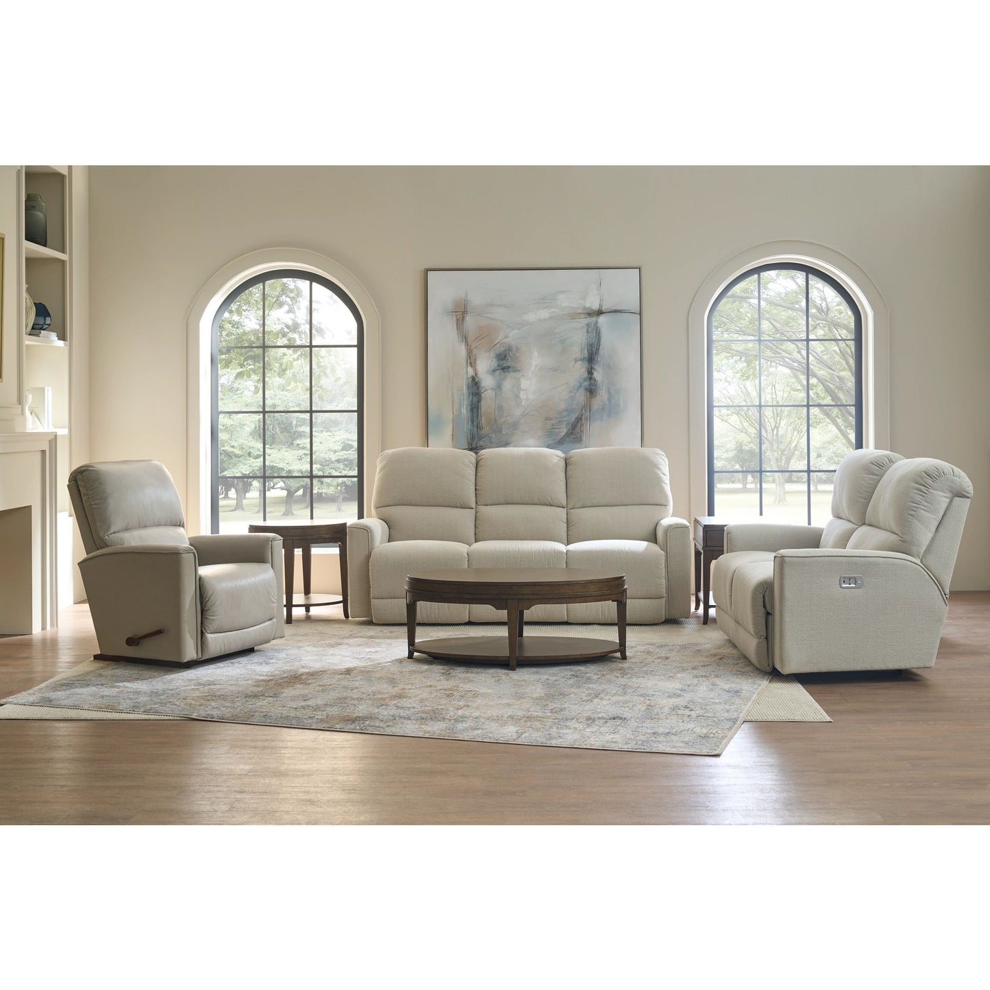 Cade Reclining Sofa — Ross Linen — view 49
