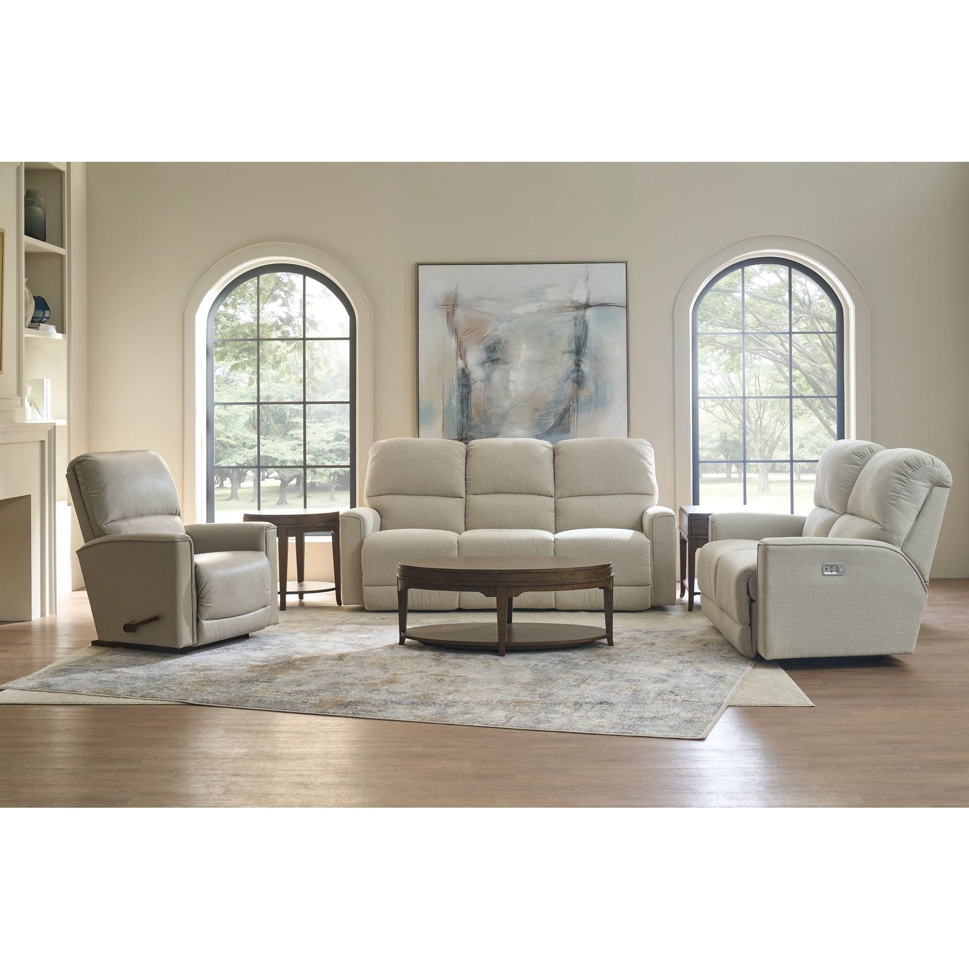 Cade Reclining Sofa — Ross Linen — view 49