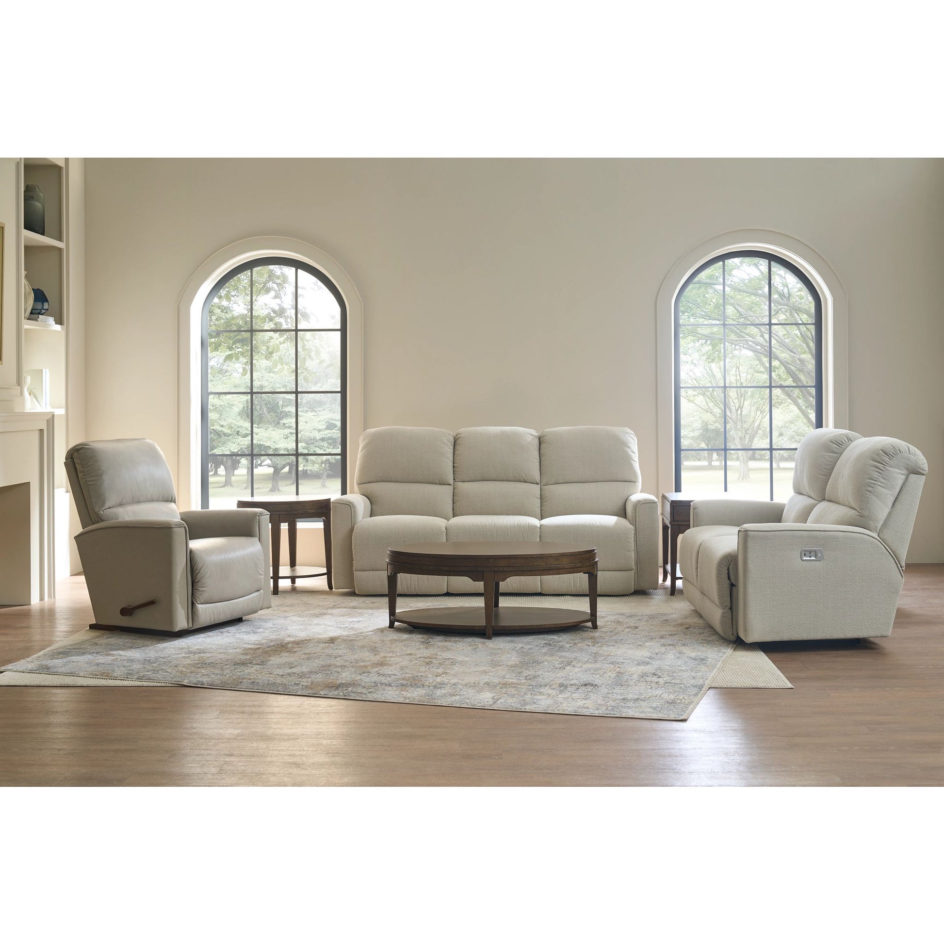 Cade Reclining Sofa — Ross Linen — view 50