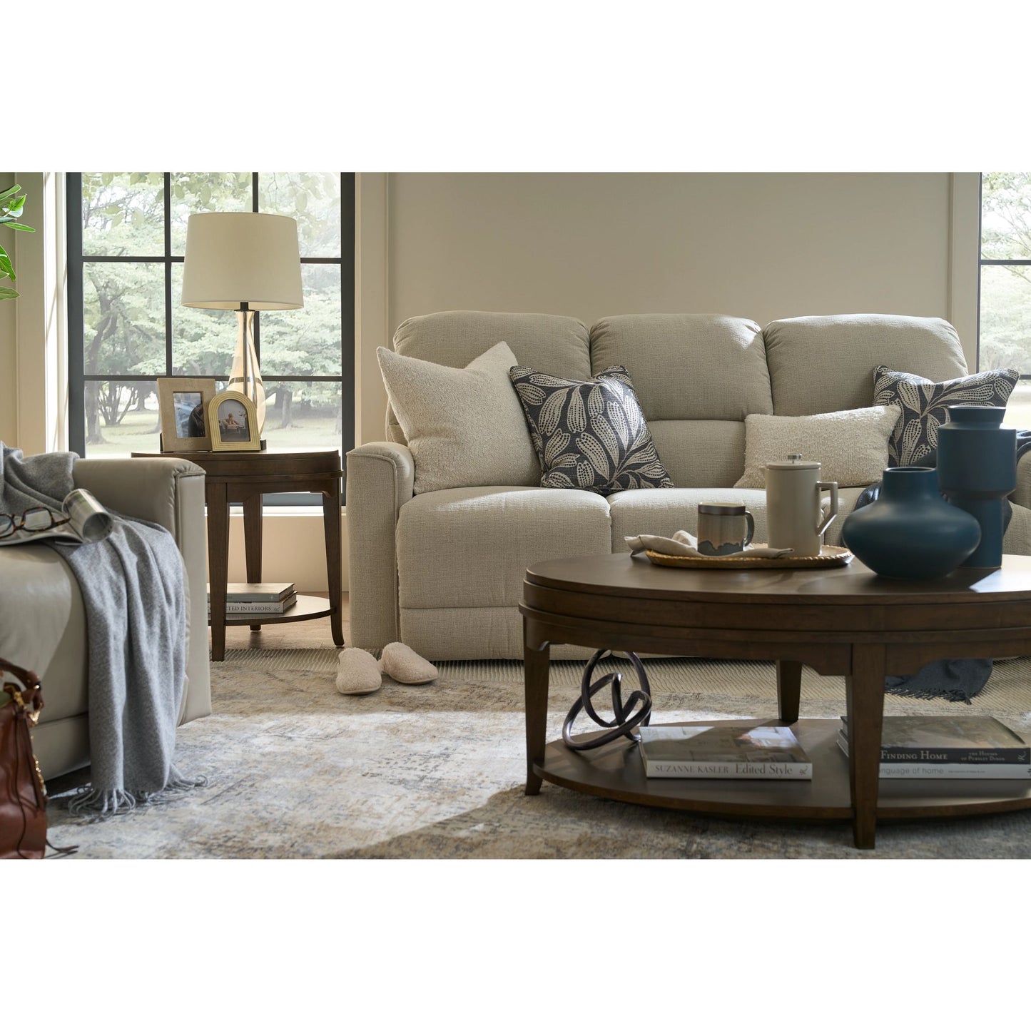 Cade Reclining Sofa — Ross Linen — view 56