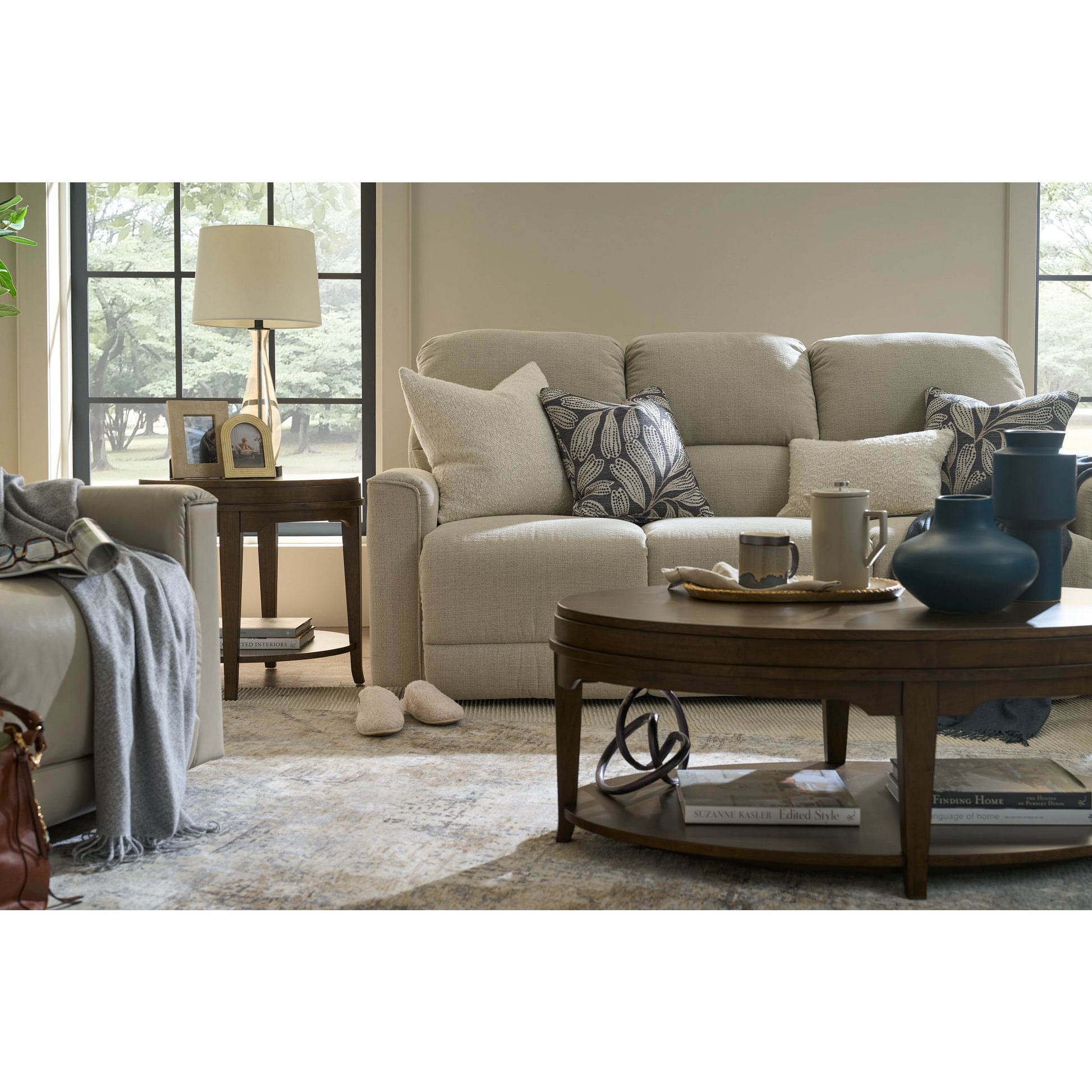 Cade Reclining Sofa — Ross Linen — view 56