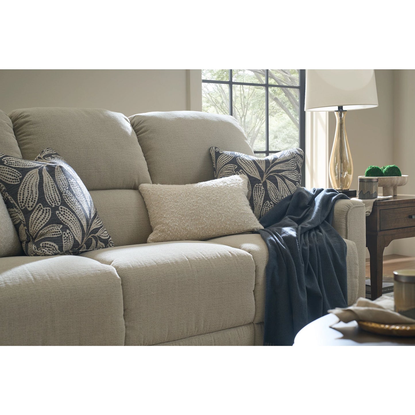 Cade Reclining Sofa — Ross Linen — view 59