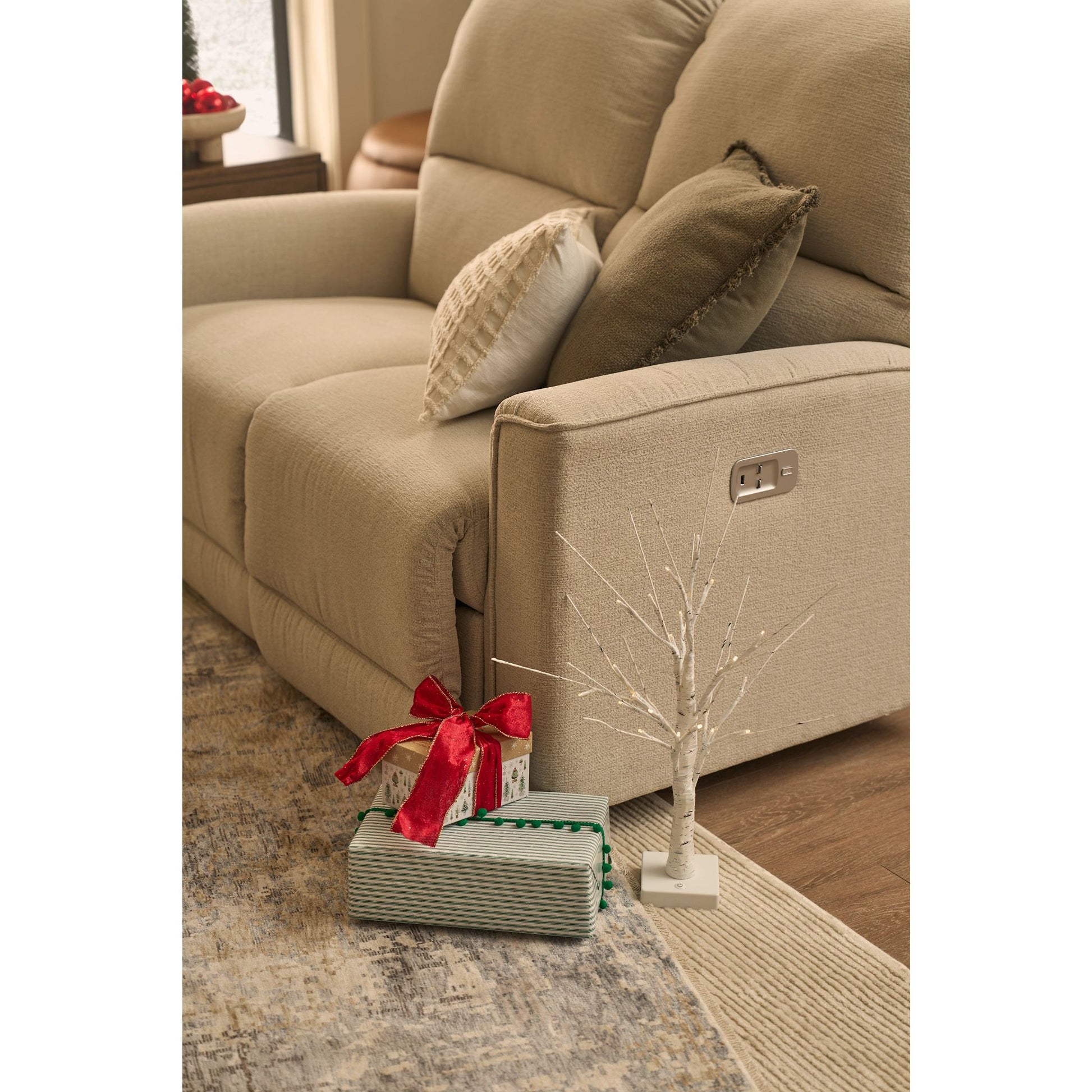Cade Reclining Sofa — Ross Linen — view 66