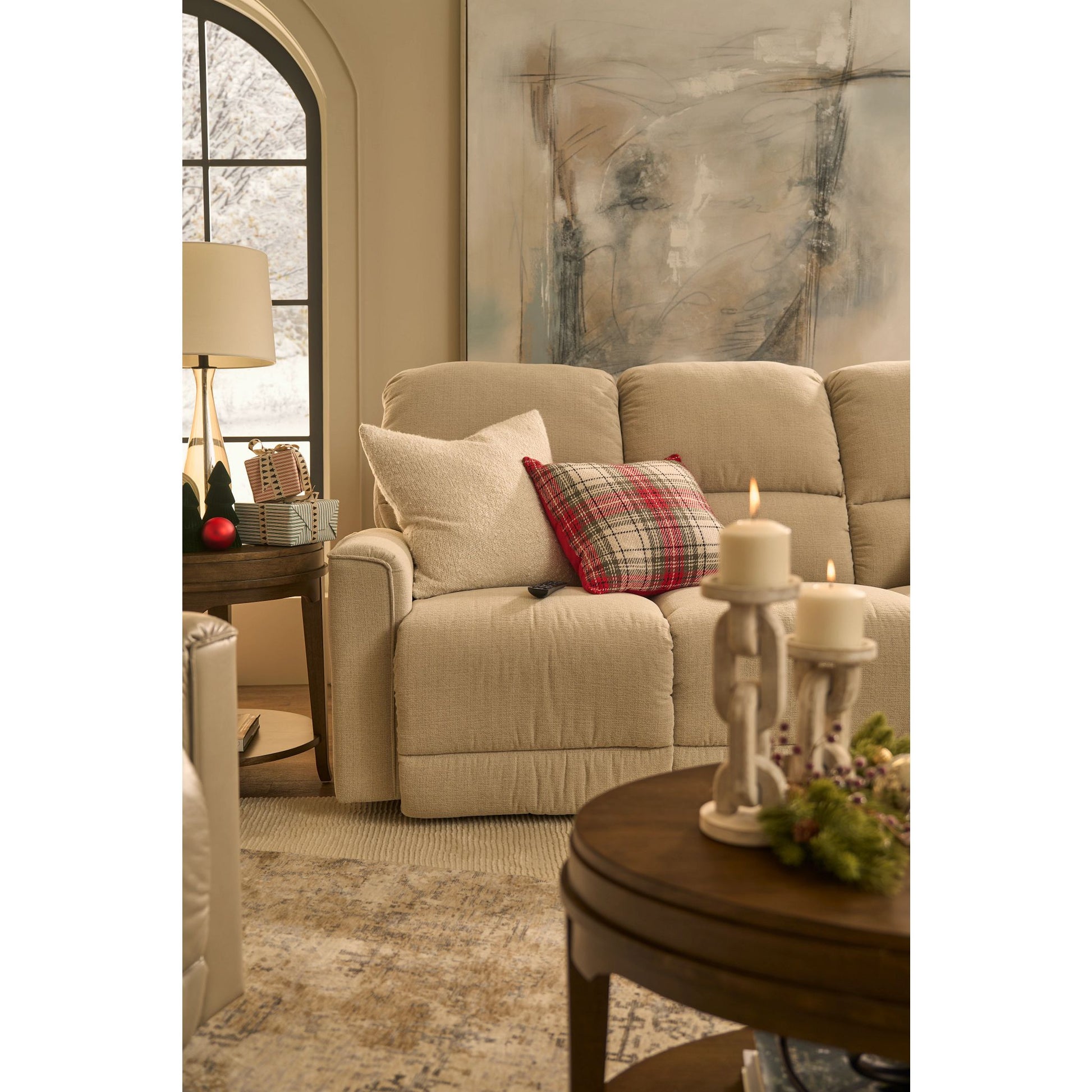 Cade Reclining Sofa — Ross Linen — view 71