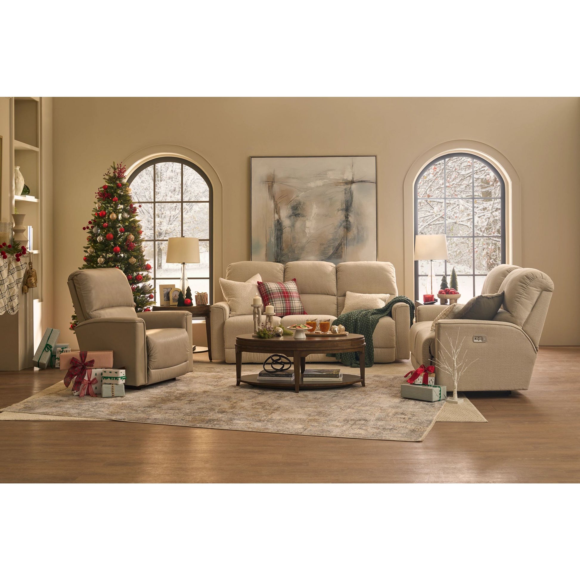 Cade Reclining Sofa — Ross Linen — view 54