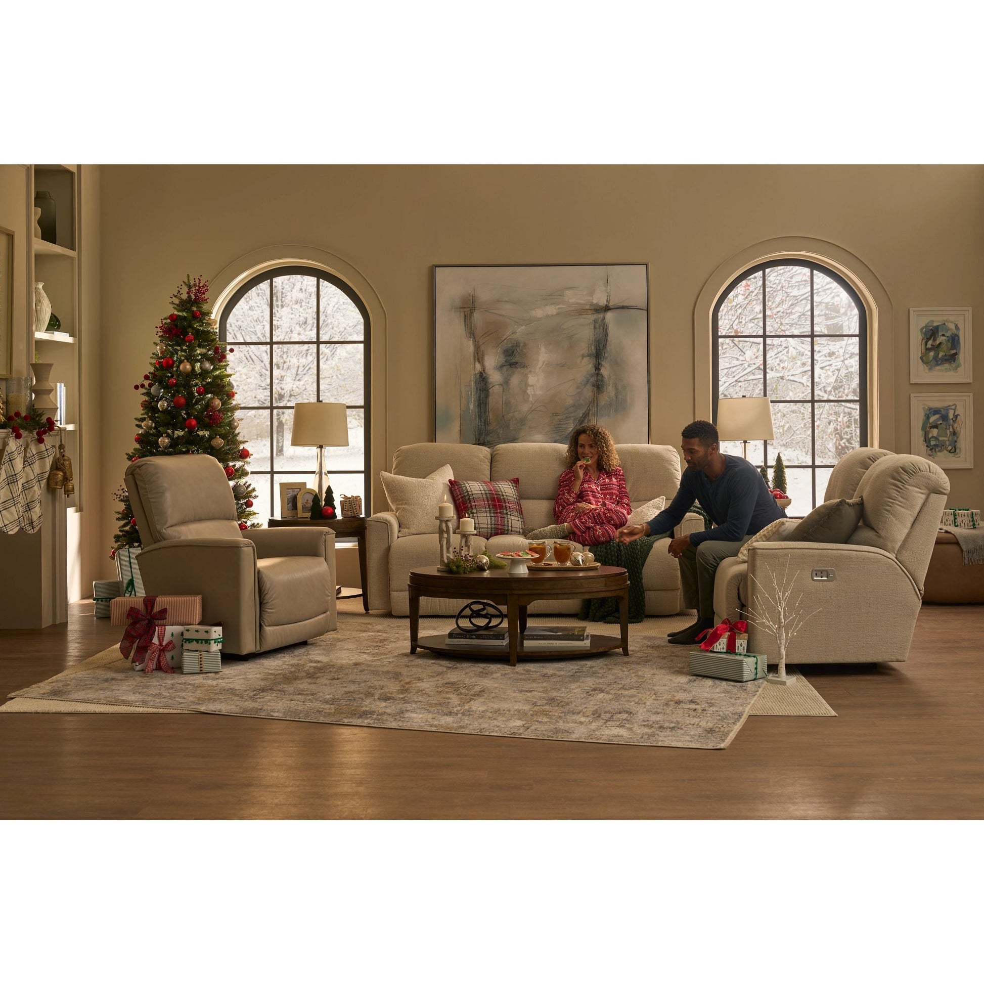 Cade Reclining Sofa — Ross Linen — view 36