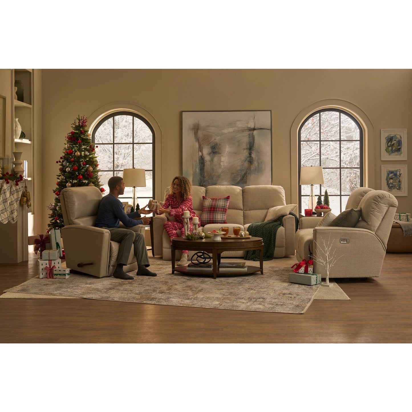 Cade Reclining Sofa — Ross Linen — view 39