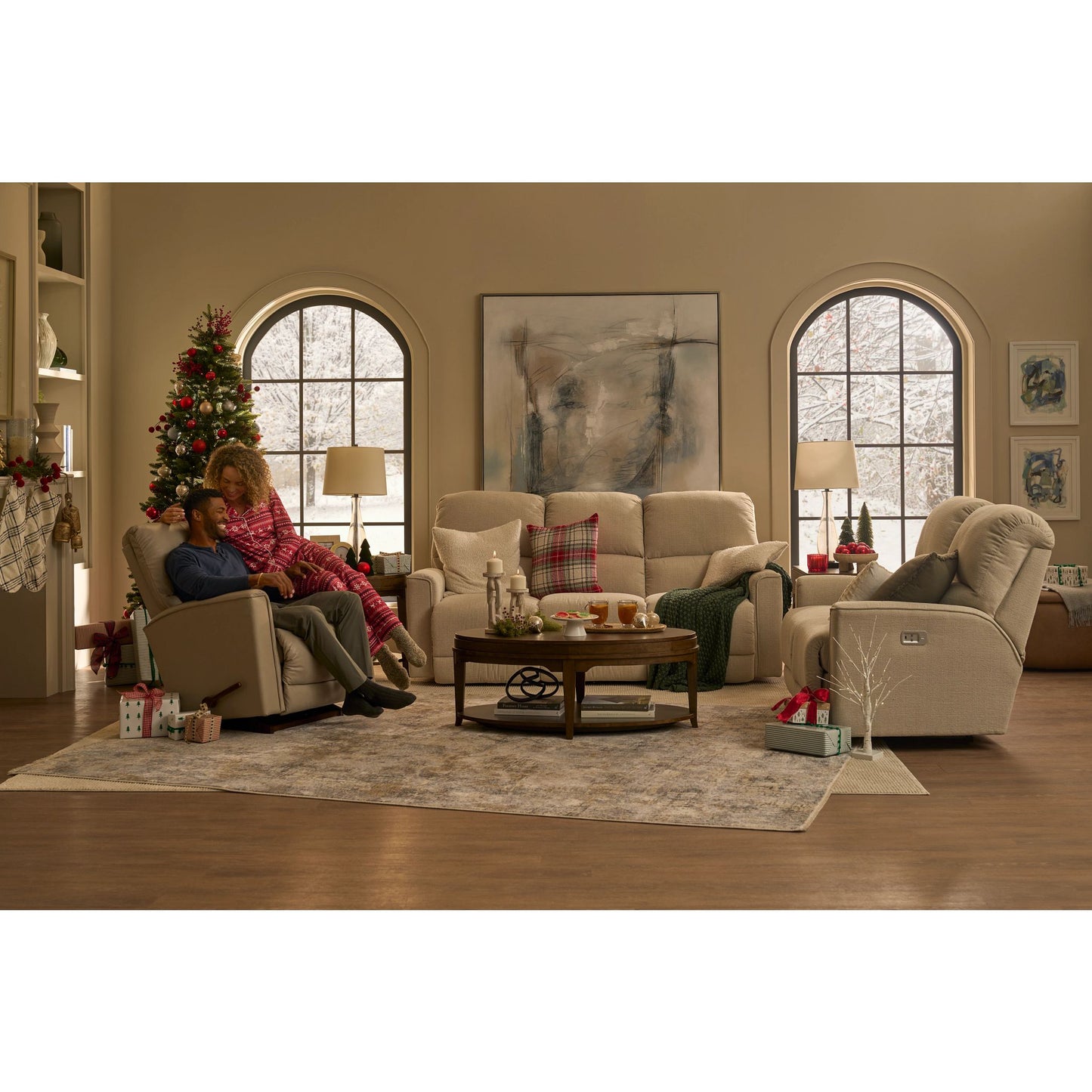 Cade Reclining Sofa — Ross Linen — view 11