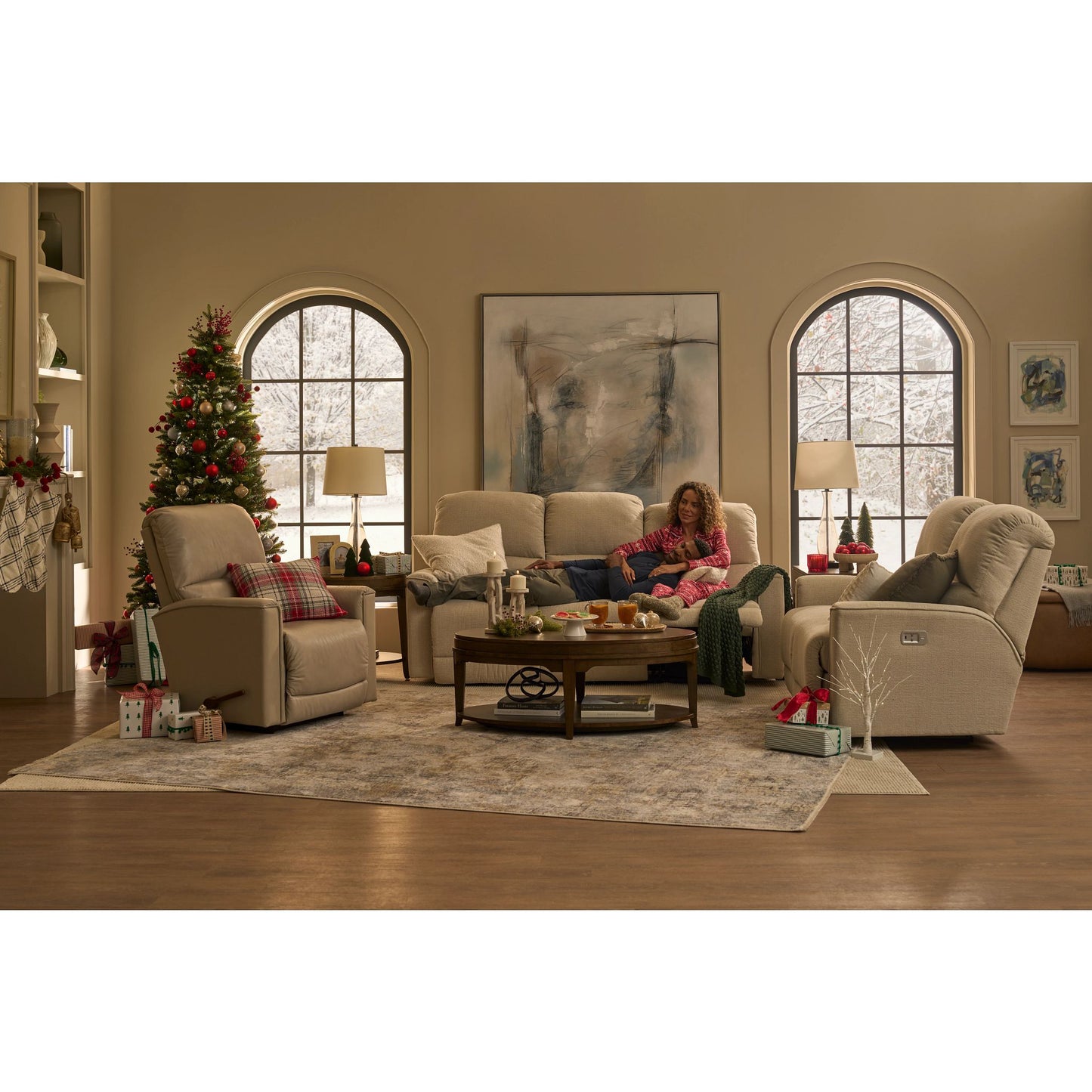 Cade Reclining Sofa — Ross Linen — view 40