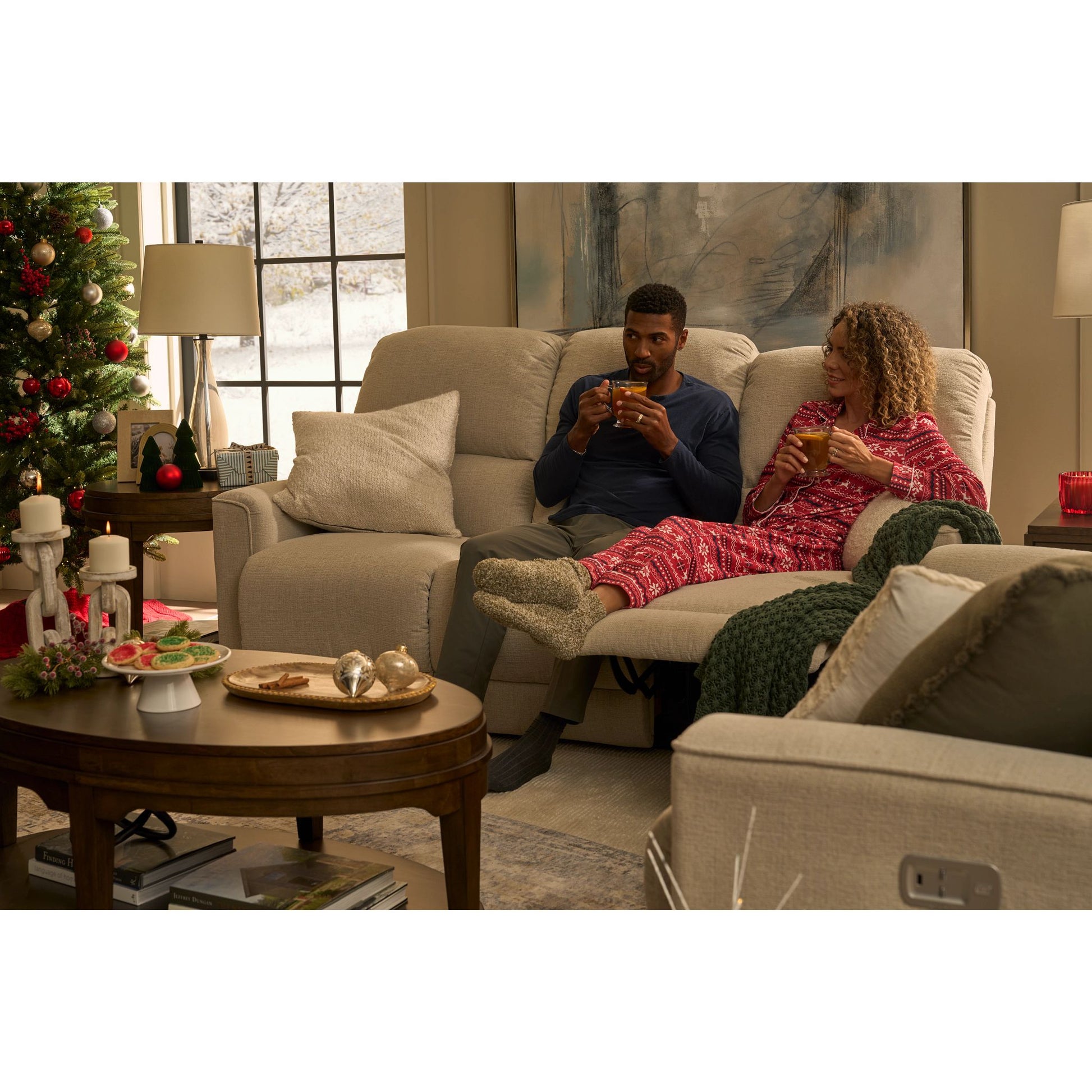 Cade Reclining Sofa — Ross Linen — view 14