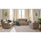 Ava Leather Reclining Sofa — Topflight Ivory — view 5
