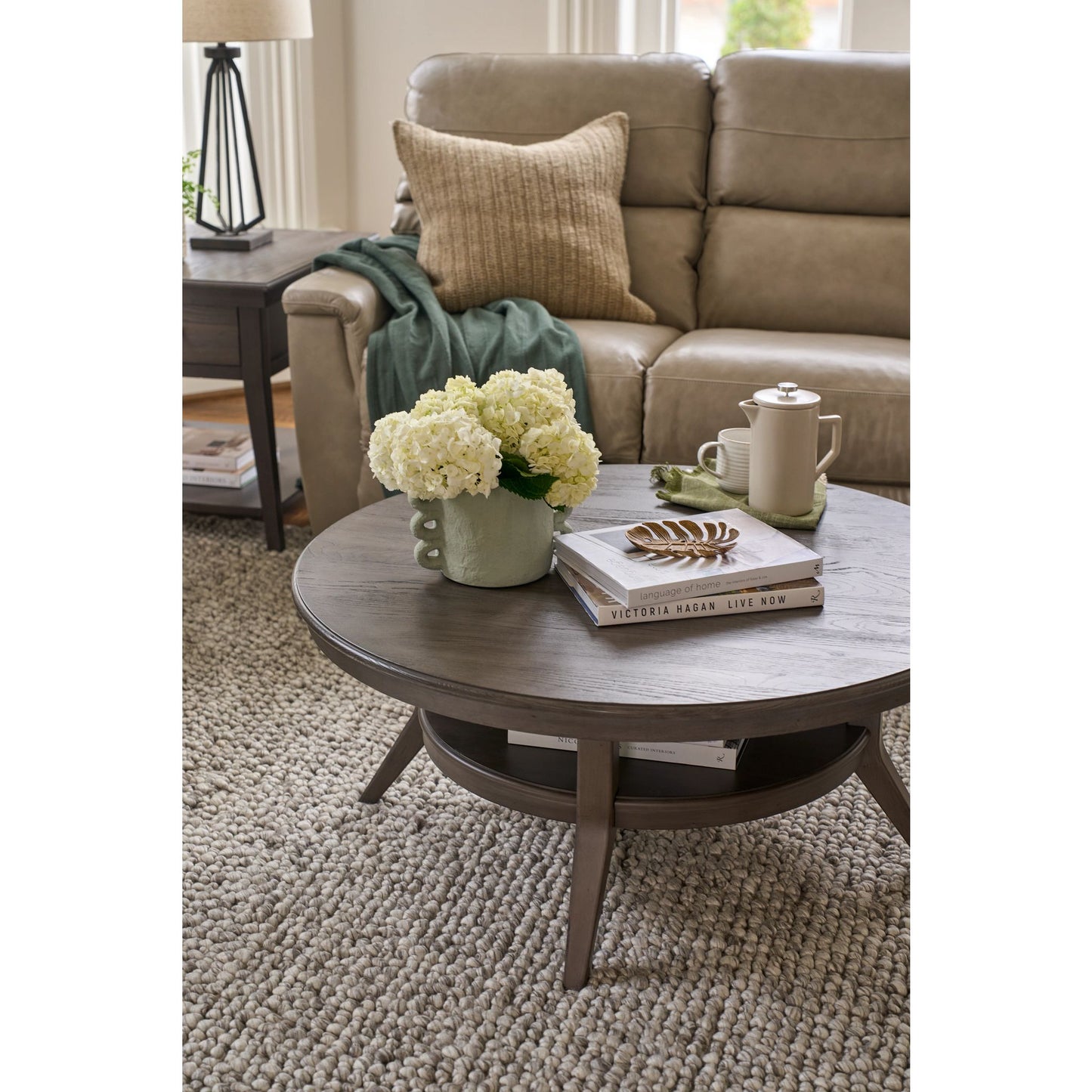 Ava Leather Reclining Sofa — Topflight Ivory — view 7