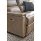 Ava Leather Reclining Sofa — Topflight Ivory — view 10