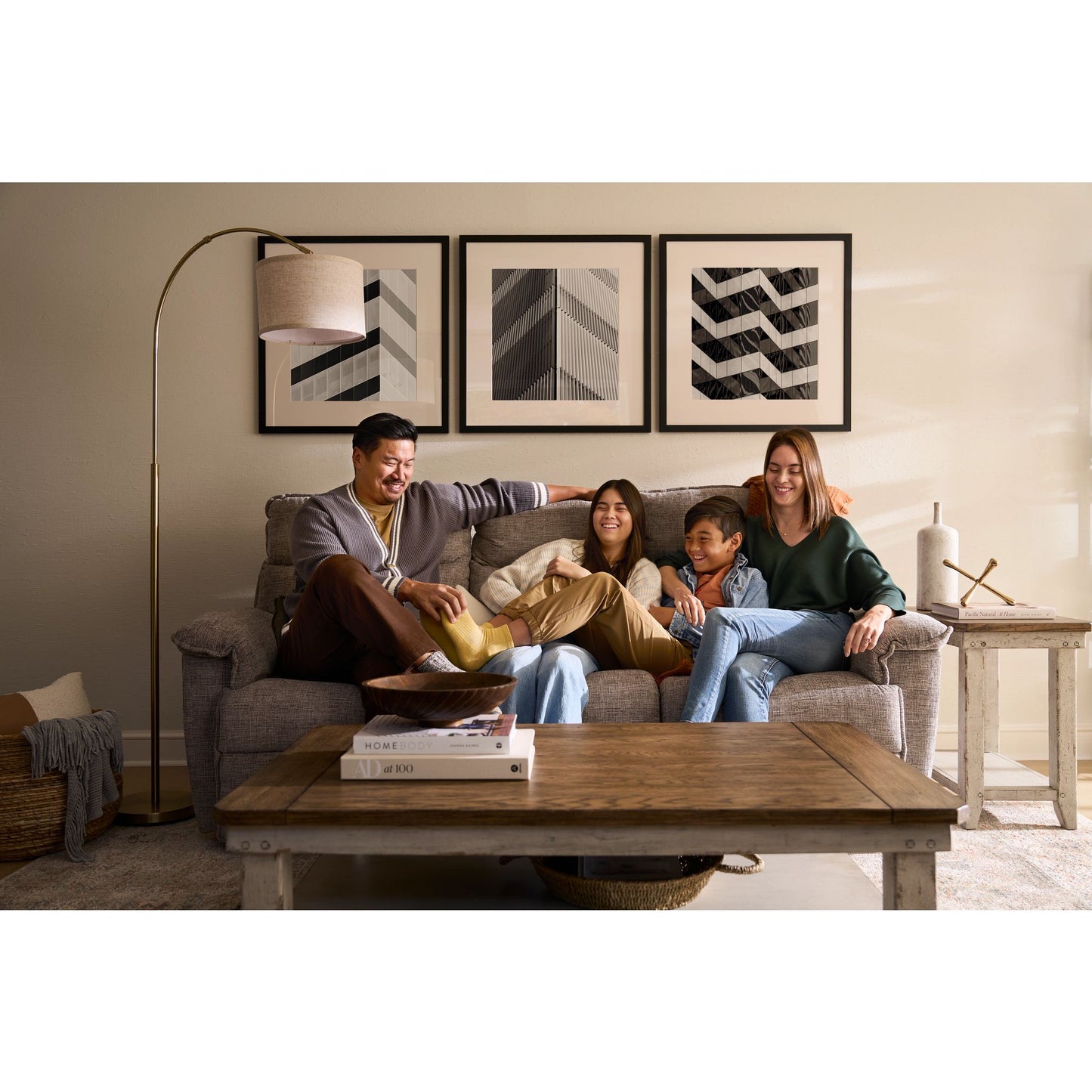Jay Reclining Sofa — Donegal Linen — view 23