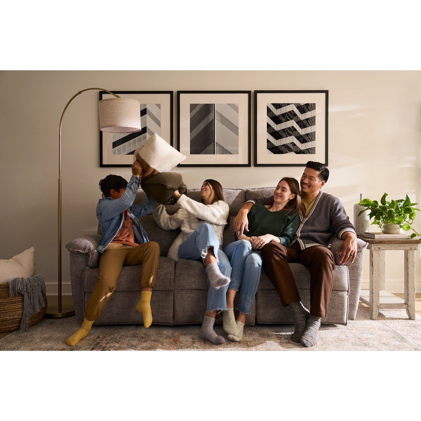 Jay Reclining Sofa — Donegal Linen — view 24