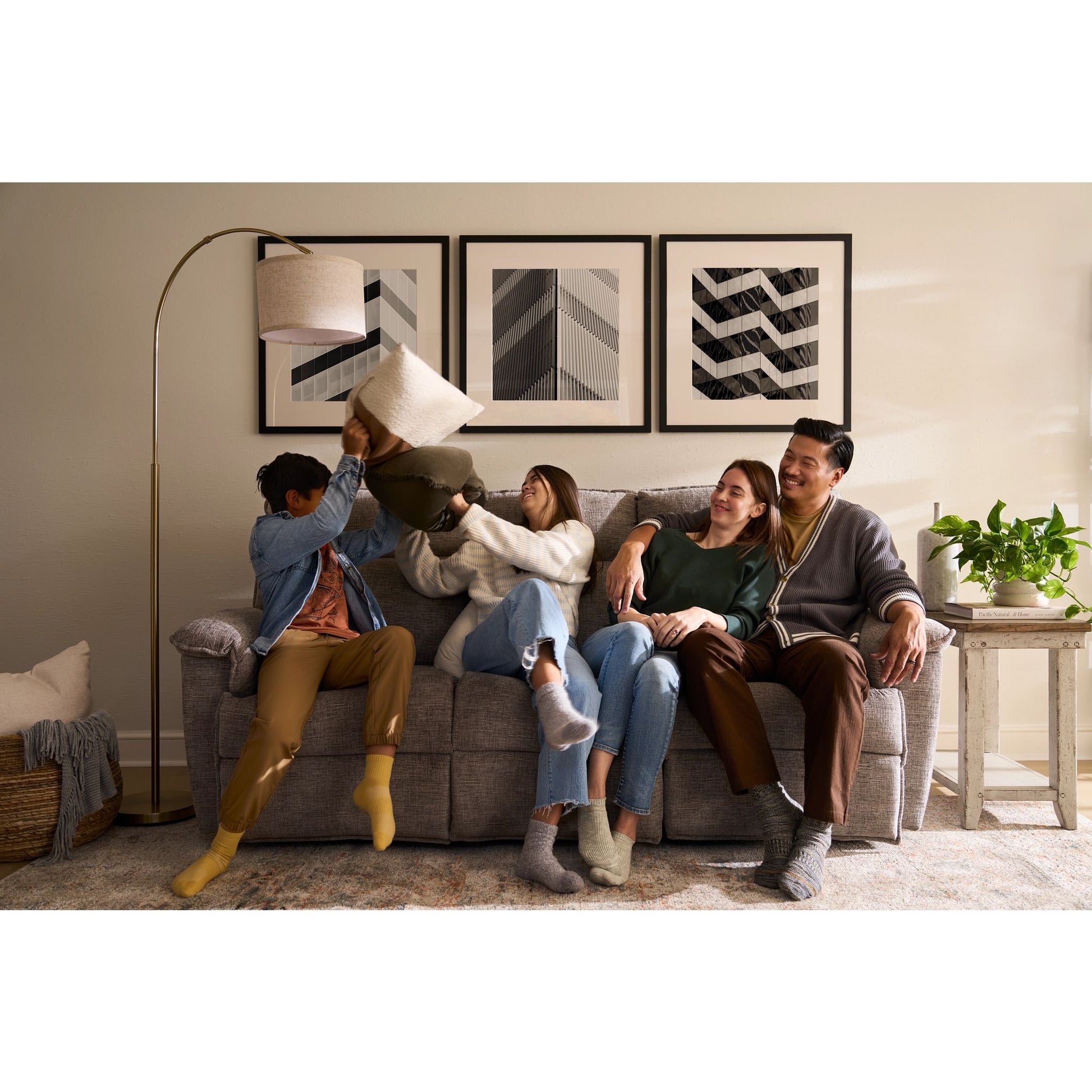 Jay Reclining Sofa — Donegal Linen — view 24