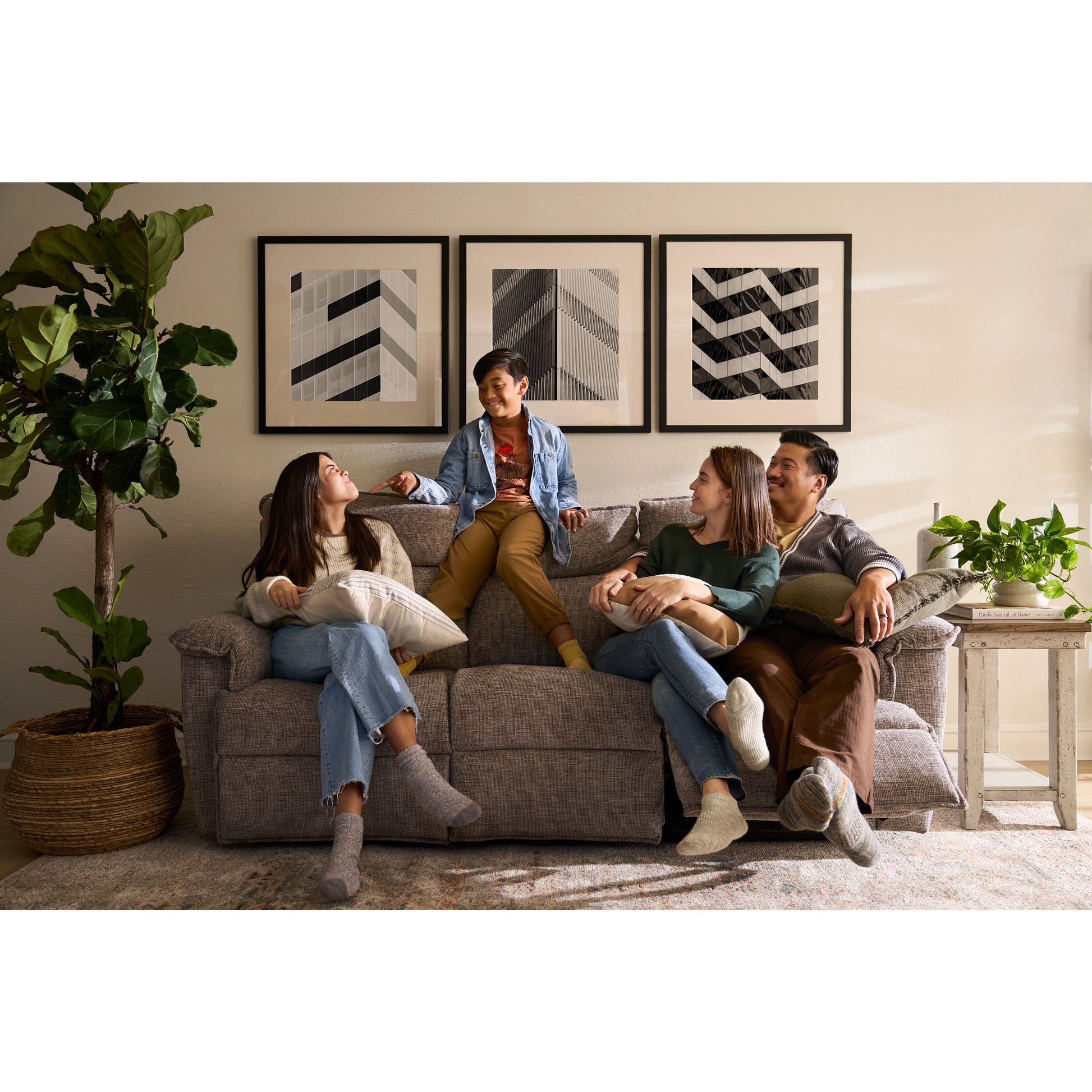 Jay Reclining Sofa — Donegal Linen — view 25