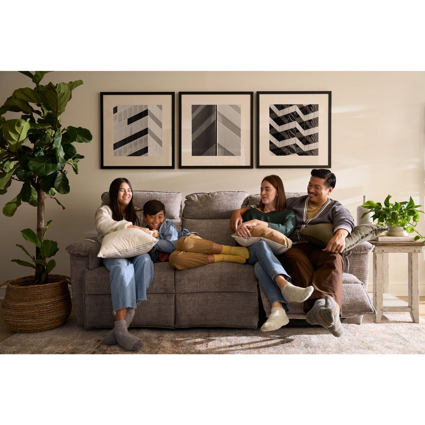 Jay Reclining Sofa — Donegal Linen — view 26