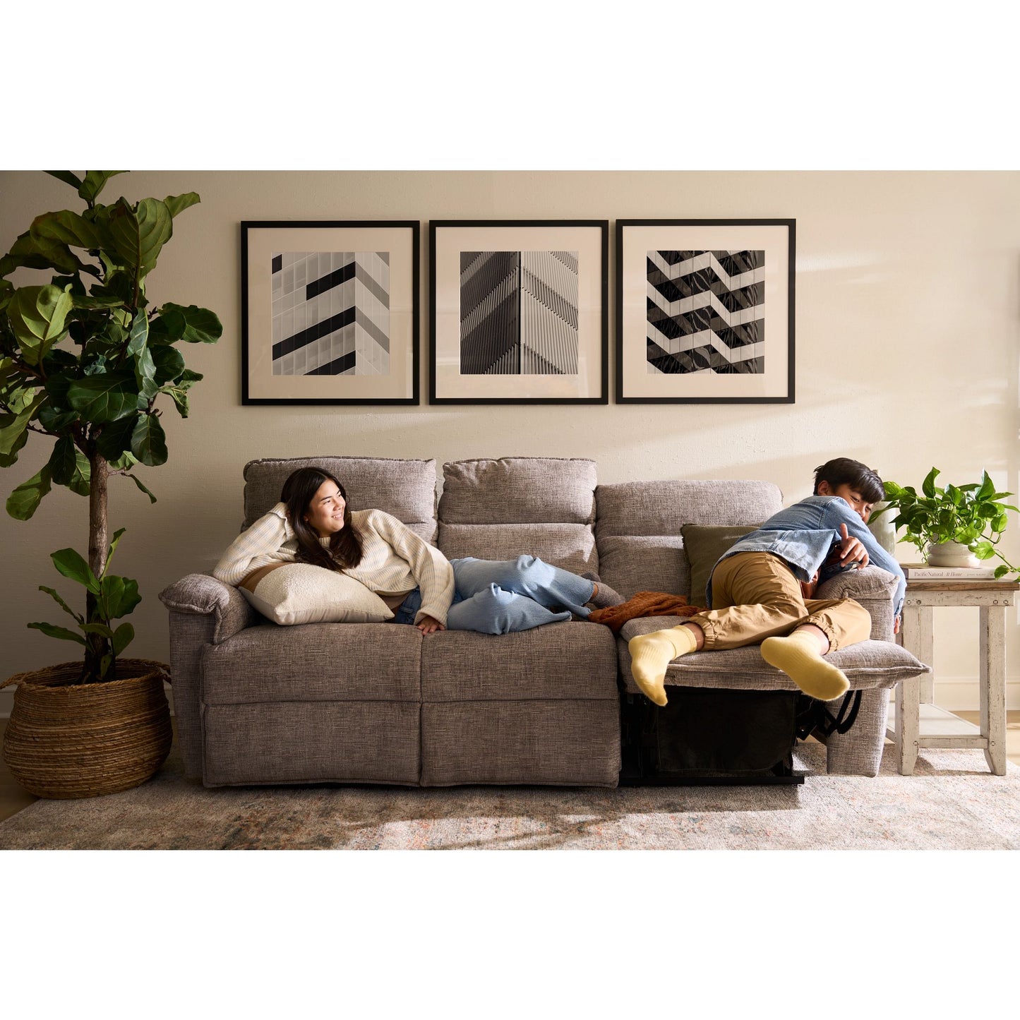 Jay Reclining Sofa — Donegal Linen — view 30