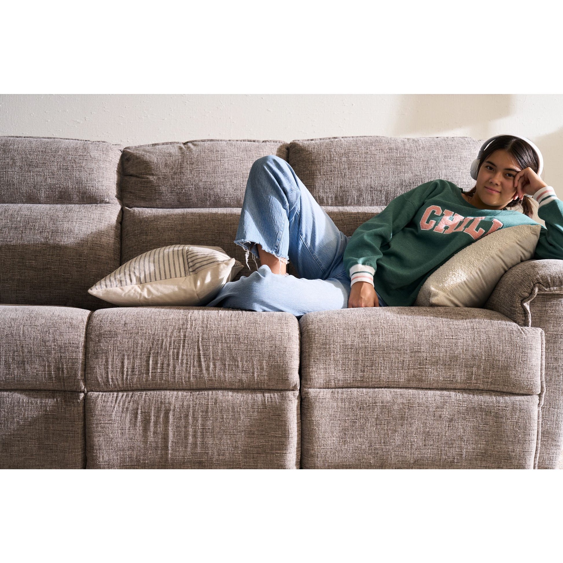Jay Reclining Sofa — Donegal Linen — view 38