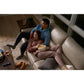 Ava Leather Reclining Sofa — Topflight Ivory — view 24