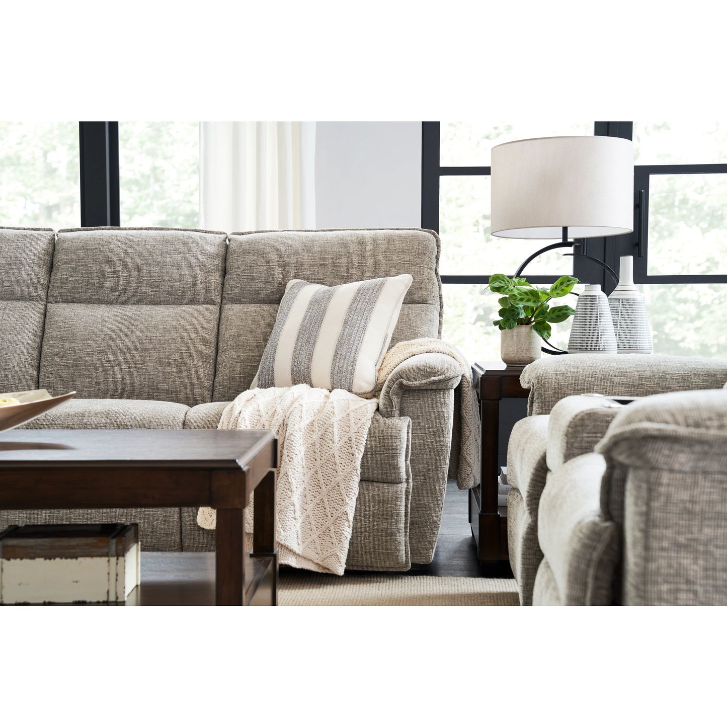 Jay Reclining Sofa — Damon Muslin — view 84
