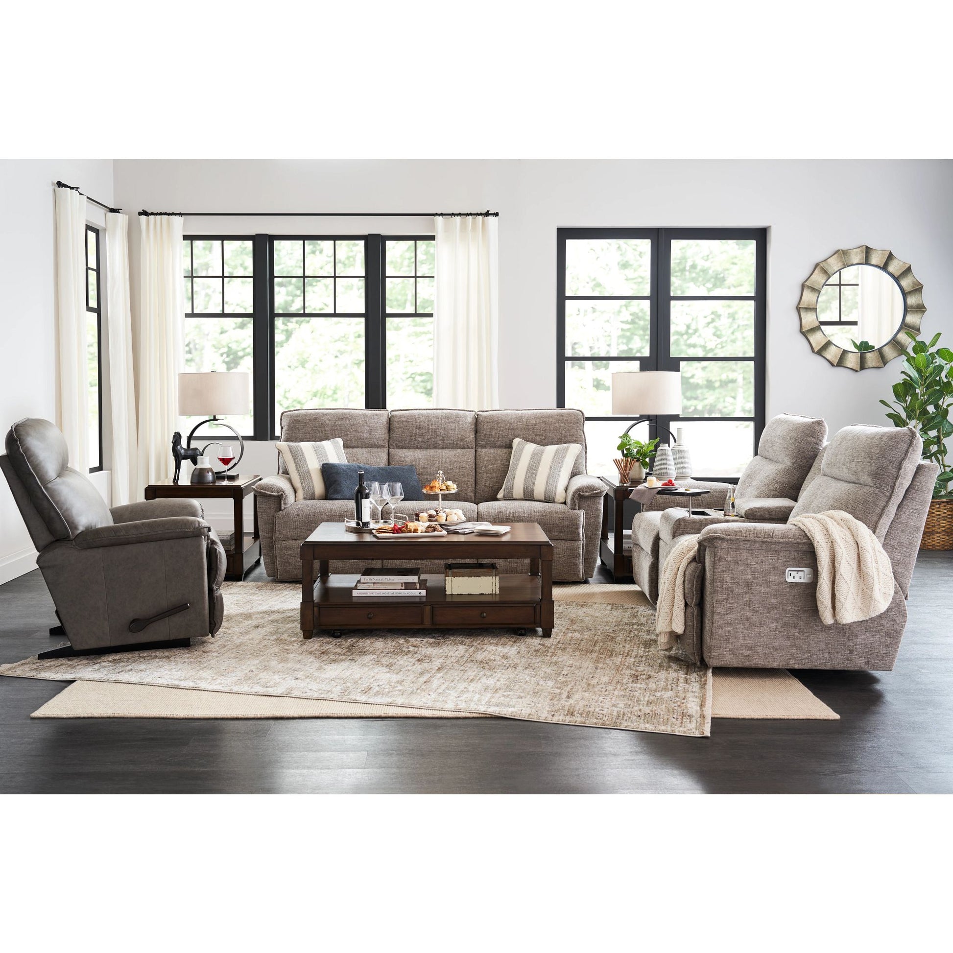 Jay Reclining Sofa — Donegal Linen — view 80