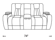 X9990 Home Theater Loveseat