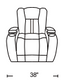X9990 Home Theater Glider Recliner