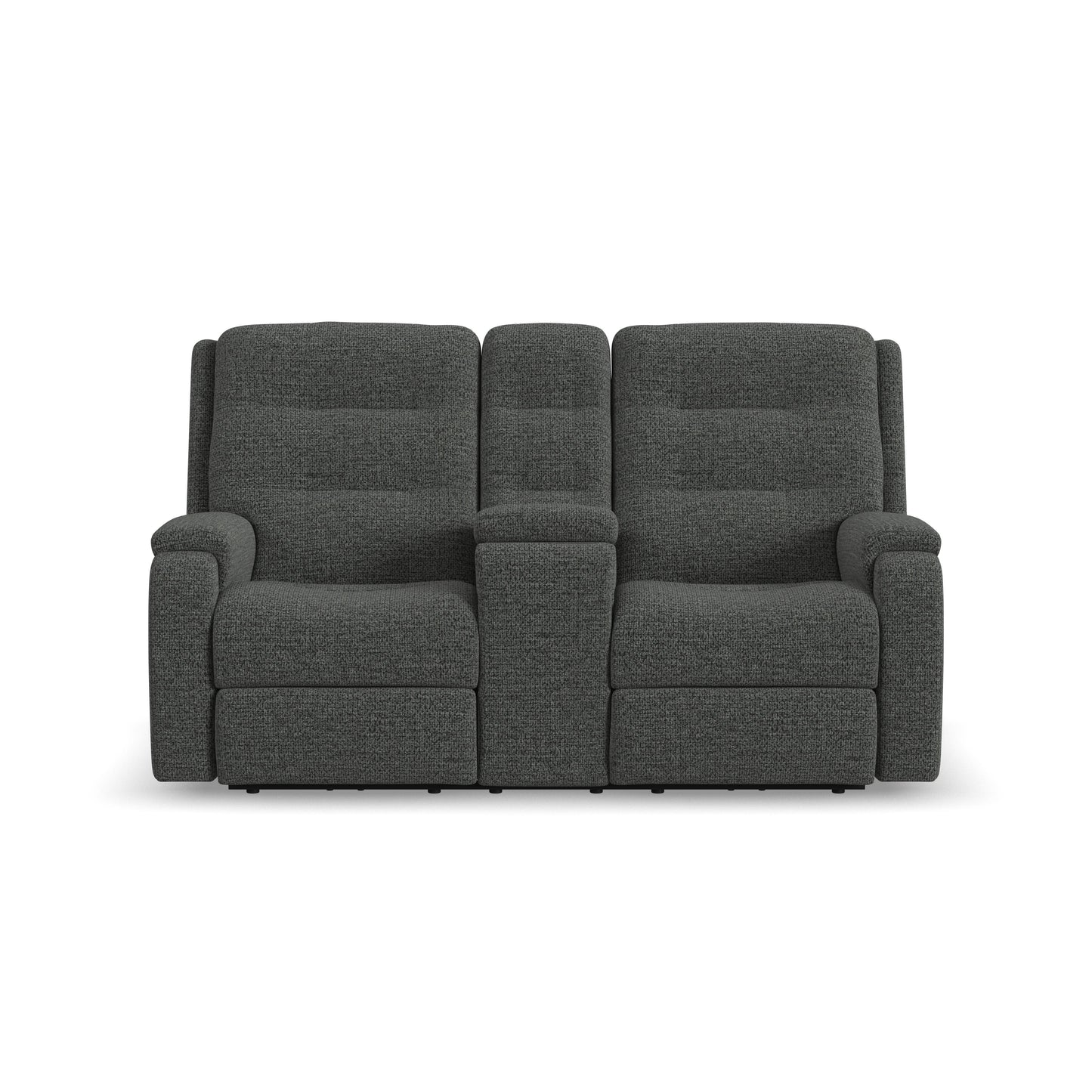 Flexsteel Arlo Power Reclining Loveseat with Console & Power Headrests & Lumbar