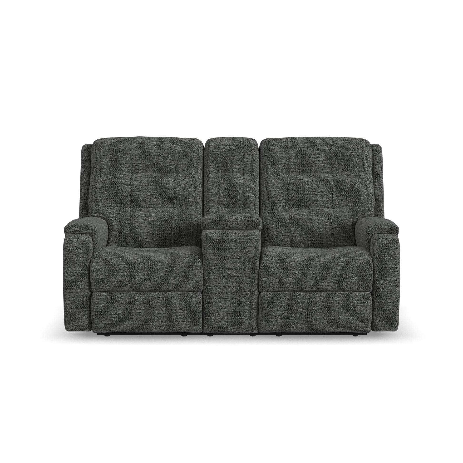 Flexsteel Arlo Power Reclining Loveseat with Console & Power Headrests & Lumbar