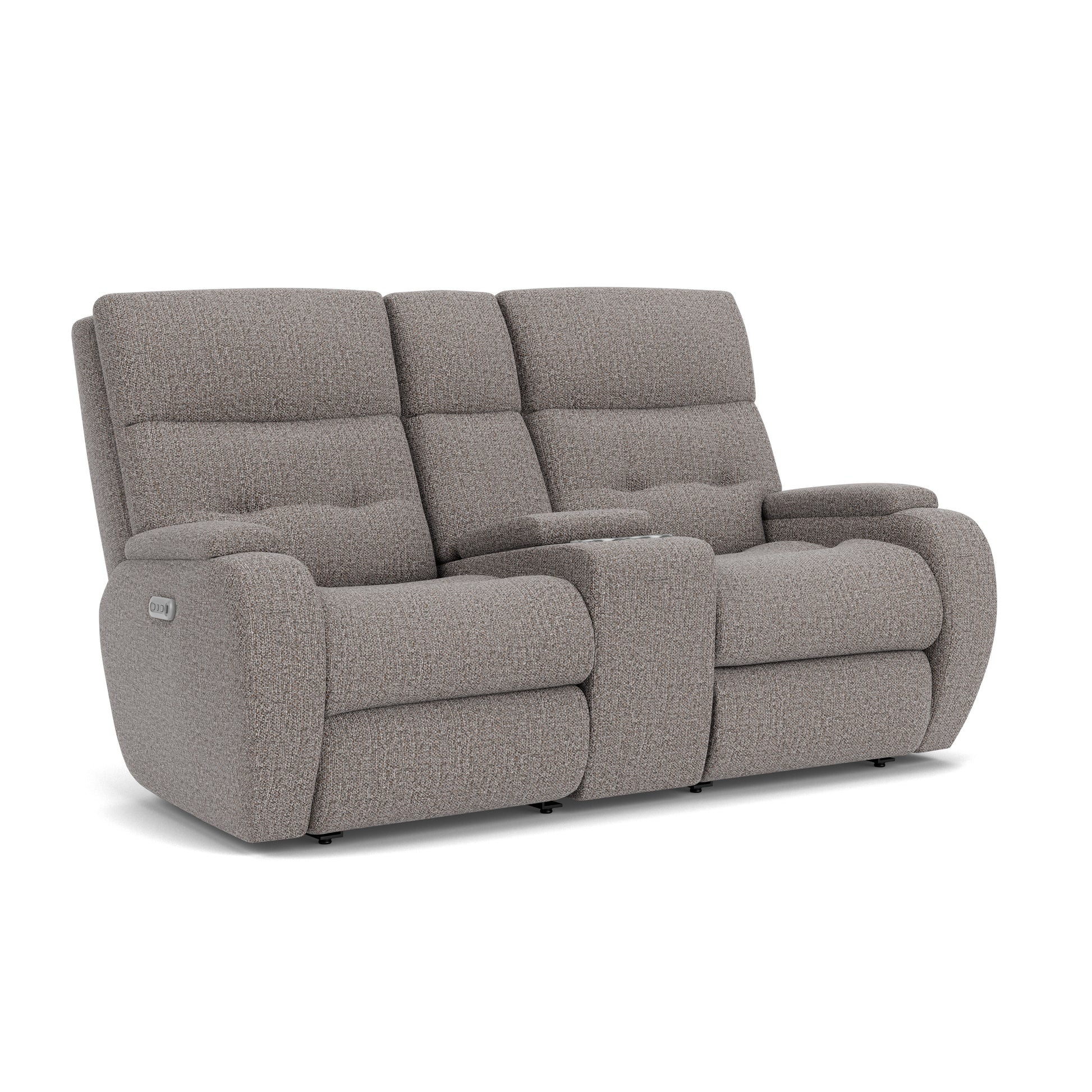 Flexsteel Strait Power Recliner with Power Headrest & Lumbar