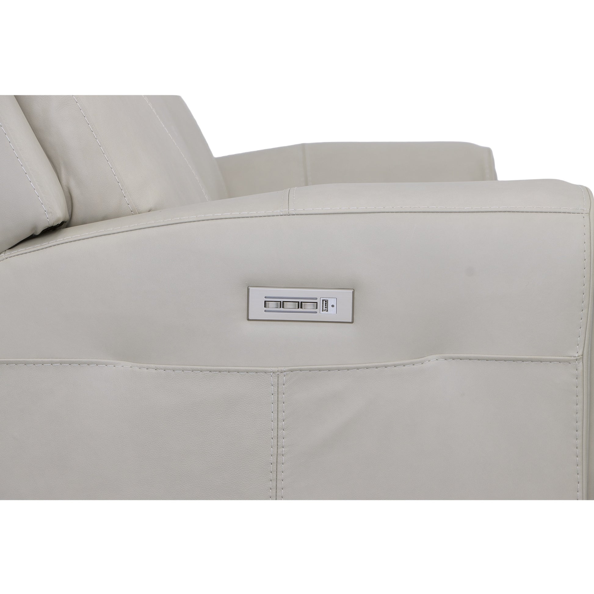 Flexsteel Barnett Power Reclining Sofa with Power Headrests & Lumbar