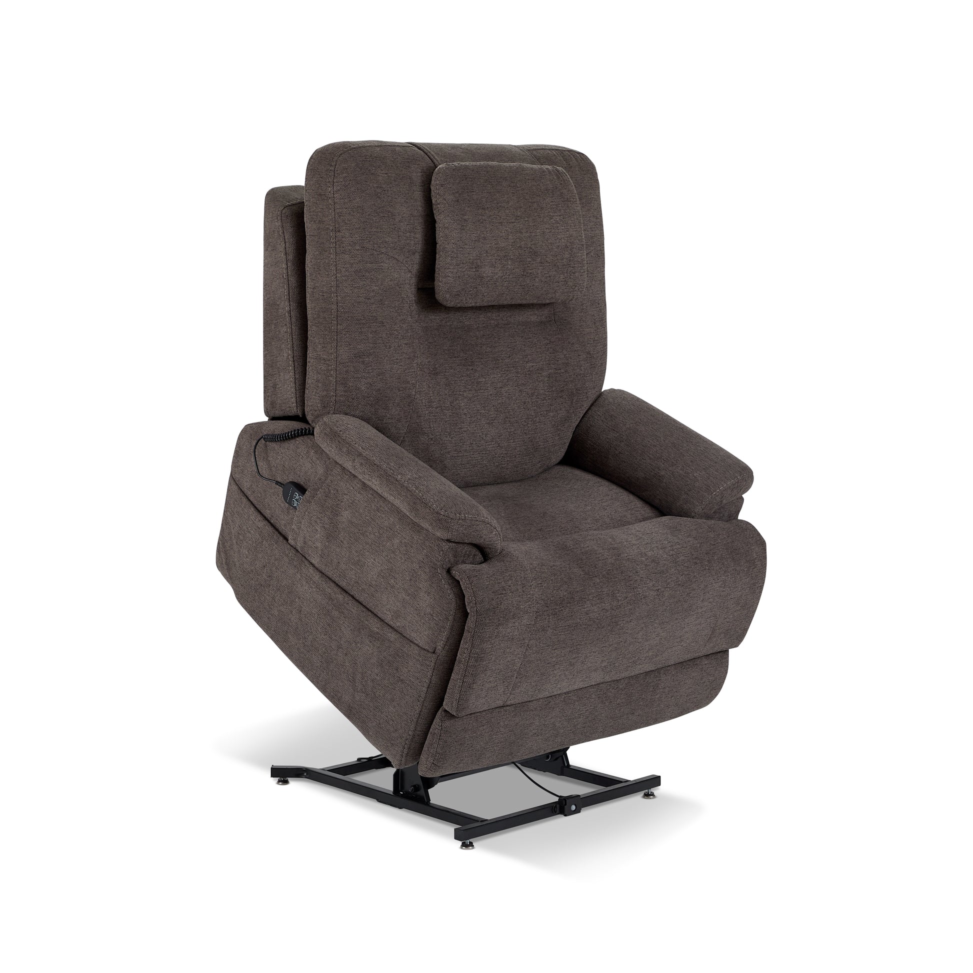 Flexsteel Zecliner Model 2+ Power Lift Sleep Recliner with Power Headrest, Lumbar, Heat & Massage