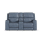 Flexsteel Oasis Power Reclining Loveseat with Console, Power Headrests, Lumbar, Heat & Massage