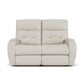 Flexsteel Strait Power Reclining Loveseat with Power Headrests