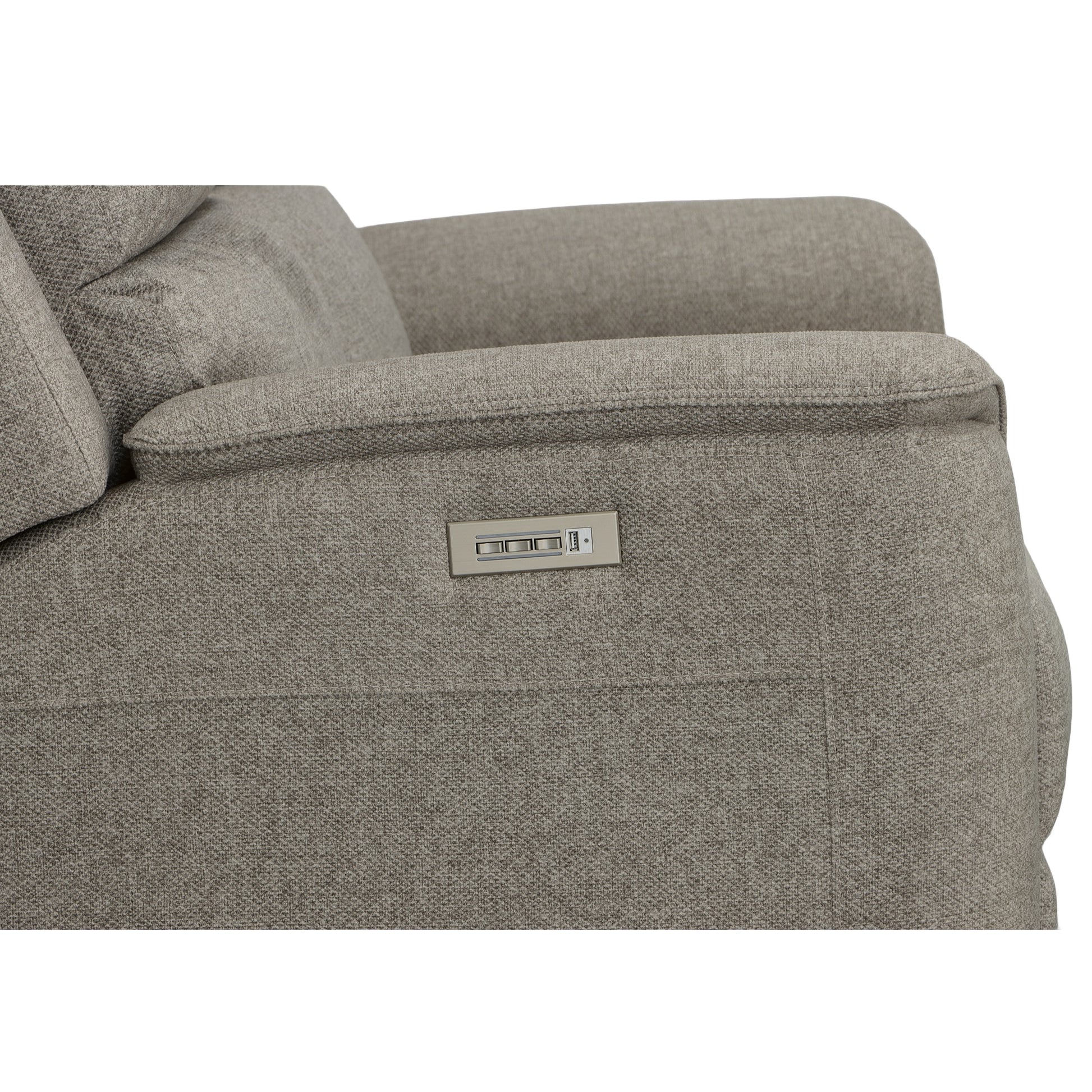 Flexsteel Henry Power Reclining Loveseat with Power Headrests & Lumbar