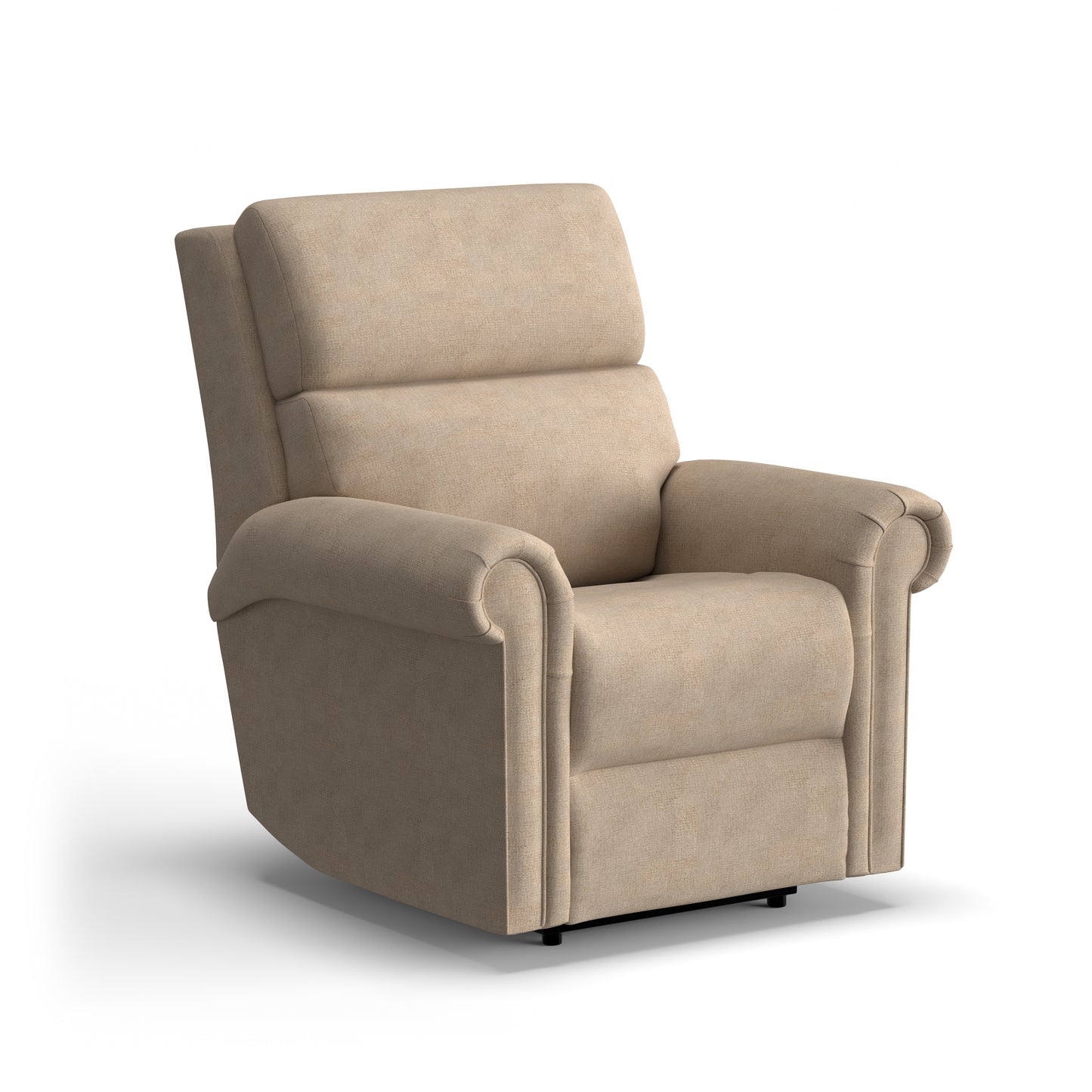 Flexsteel Bernard Power Recliner with Power Headrest & Lumbar