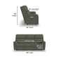 Flexsteel Porter Power Reclining Sofa with Console, Power Headrest, & Lumbar