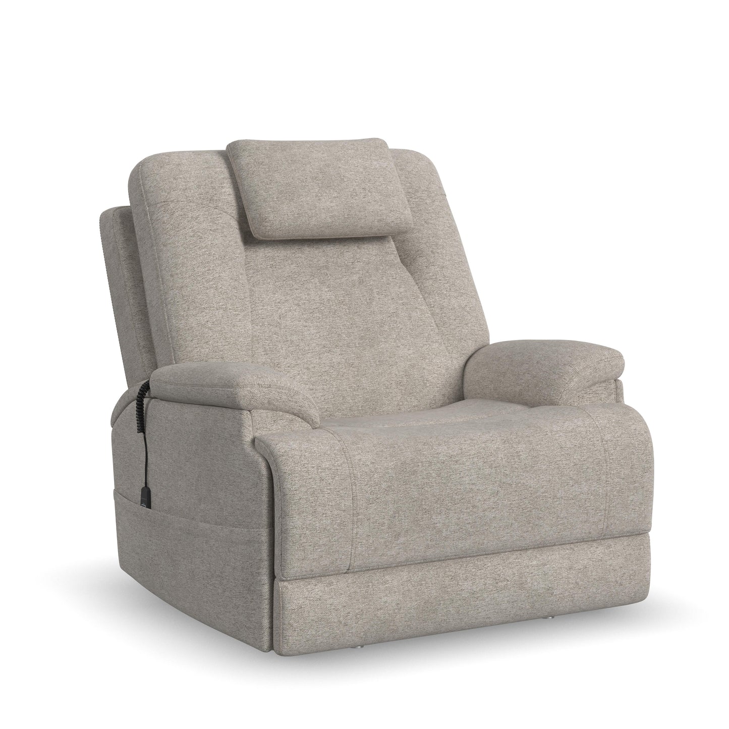 Flexsteel Zecliner Model 4+ Power Lift Recliner w/ Power Headrest & Lumbar, Heat & Massage