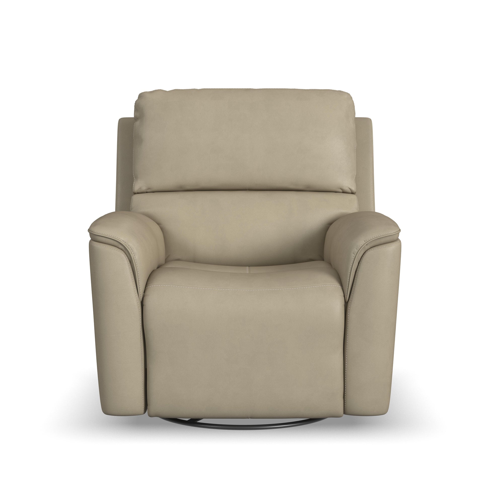 Flexsteel Henry Power Swivel Gliding Recliner with Power Headrest, Lumbar, Heat & Massage