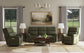 Flexsteel Porter Power Reclining Sofa with Console, Power Headrest, & Lumbar